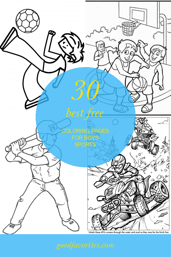 30 Best Free Coloring Pages for Boys Sports – Home, Family, Style and